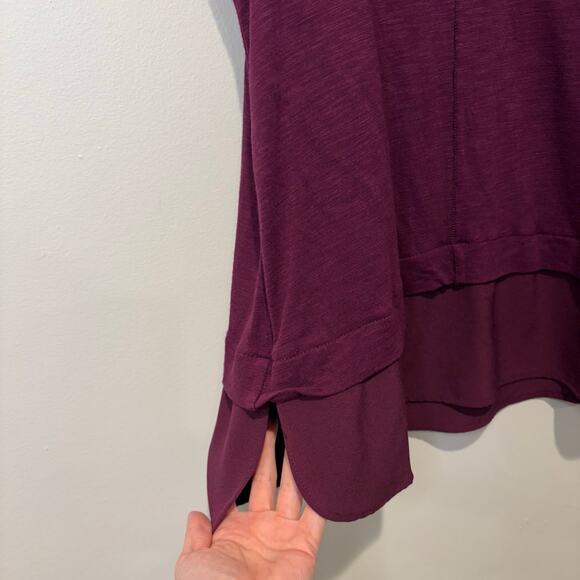 J.Crew Womens Small Purple Tank Blouse Ruffle Bottom Career‎ Stretchy Casual - Picture 4 of 7